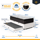 Cama Box Baú Com Colchão De Molas Ensacadas Com Pillow Top Ra