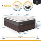 Cama Box Baú Com Colchão De Molas Ensacadas Euro Pillow Ultra
