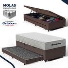 Cama Box Baú Com Colchão De Molas Ensacadas Ortobom One Face