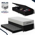 Cama Box Baú Com Colchão De Molas Ensacadas Ortobom One Face
