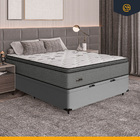 Cama Box Báu Com Colchão Resistence Espuma  D33 Pillow Top Ca