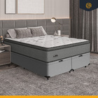 Cama Box Báu Com Colchão Resistence Espuma  D33 Pillow Top Qu
