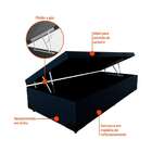 Cama Box Baú Com Colchão Solteiro Guldi Duplo Plus D28 Azul E