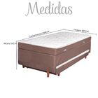 Cama Box Baú Conjugada Molas Ensacadas Solteiro Com Cama Auxi