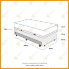 Cama Box Baú E Auxiliar Solteiro + Colchão De Espuma D20 - Ga