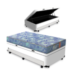 Cama Box Baú E Auxiliar Solteiro + Colchão De Espuma D20 - Ga