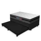 Cama Box Baú E Auxiliar Solteiro + Colchão De Espuma D33 - Ca