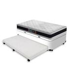 Cama Box Baú E Auxiliar Solteiro + Colchão De Espuma D45 - Ca