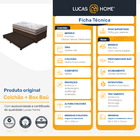 Cama Box Baú E Auxiliar Solteiro Marrom + Colchão De Molas En