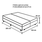 Cama Box Baú King Bipartido Blindado Linhão Branco