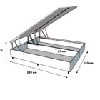 Cama Box Baú King Bipartido Blindado Sintético Branco