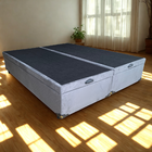 Cama Box Baú King Bipartido Suede Cinza Com Pistão A Gás - Es