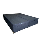 Cama Box Baú King Bipartido Suede Preto Com Pistão A Gás - Es