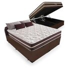Cama Box Baú King Colchão Molas Ensacadas 67x198x203 + Box Bi
