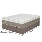 Cama Box Baú King Size 193cm Ferrara Jsw Umaflex