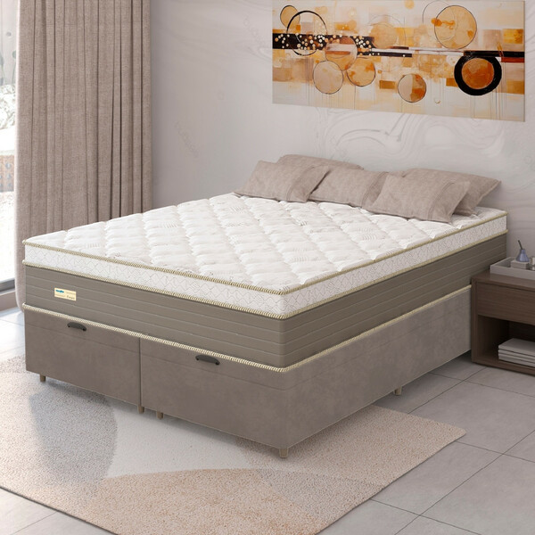 Cama Box Baú Queen 158cm Ferrara Jsw Umaflex
