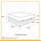 Cama Box Baú Queen + Colchão D33 Gazin Iso 3000 158cm