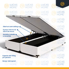 Cama Box Baú Queen + Colchão De Molas Ensacadas - Anjos - Cla