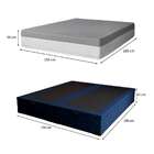 Cama Box Baú Queen Azul Com Colchão Guldi Dream Mola Ensacada