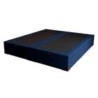 Cama Box Baú Queen Azul Com Colchão Guldi Dream Mola Ensacada