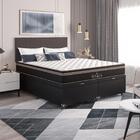 Cama Box Baú Queen Bipartido + Colchão Paris Molas Ensacadas