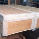 Cama Box Baú Queen Bipartido Blindado Suede Cinza Com Pistão