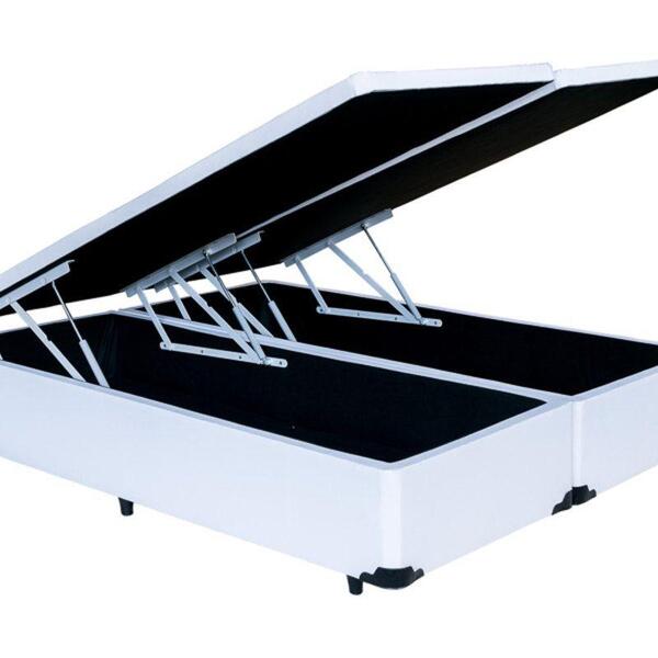 Cama Box Baú Queen Bipartido Premium 4 Amortecedores 158x198x