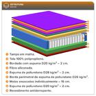 Cama Box Baú Queen Bipartido Preto + Colchão Molas Ensacadas