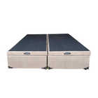 Cama Box Baú Queen Bipartido Suede Bege Com Pistão A Gás - Es