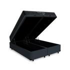 Cama Box Baú Queen Cinza + Colchão De Molas - Probel - Prodor