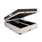 Cama Box Baú Queen Colchão Molas Ensacadas + Box Bipartido Be