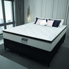 Cama Box Baú Queen Colchão Molas Pocket Ensacadas Tower 158x1