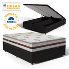 Cama Box Baú Queen Com Colchão de Molas Ensacadas Anjos Class