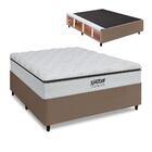 Cama Box Baú Queen Gazin Colchão Com Molas Ensacadas 158x198x