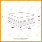 Cama Box Baú Queen Marrom + Colchão De Espuma D33 - Probel -