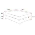 Cama Box Baú Queen Marrom + Colchão Ortobom De Molas Ensacada