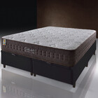 Cama Box Baú Queen Preto + Colchão Molas Ensacadas Orlando 15