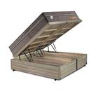 Cama Box Baú Queen Rústica + Colchão De Molas Superlastic - P