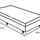 Cama Box Baú Solteirão King Blindado Linhão Marrom 203x96x44
