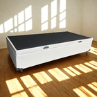 Cama Box Baú Solteirão King Linhão Branco Com 203x96x44cm