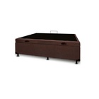 Cama Box Baú Solteirao King Linhão Marrom Com 203x96x44cm
