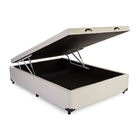 Cama Box Baú Solteirão Sp Móveis Sintético Bege - 39x128x188