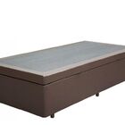 Cama Box Baú Solteiro 0 88 X 1 88 Bindada Corino Marrom