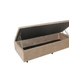 Cama Box Baú Solteiro 0 88 X 1 88 Blindada Sued Bege