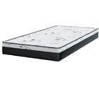 Cama Box Baú Solteiro 88 Tecido Sintético Marrom Com Colchão