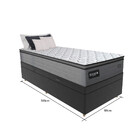 Cama Box Baú Solteiro 88cm Molas Ensacadas D28 Texas Gazin Jsw