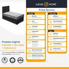 Cama Box Baú Solteiro + Cabeceira Cassis E Colchão Ortobom Is