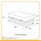 Cama Box Baú Solteiro + Colchão D33 Gazin Iso 3000 88cm