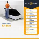 Cama Box Baú Solteiro + Colchão D33 Gazin Iso 3000 88cm