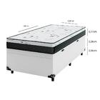 Cama Box Baú Solteiro + Colchão D33 One Face - Couro Branco
